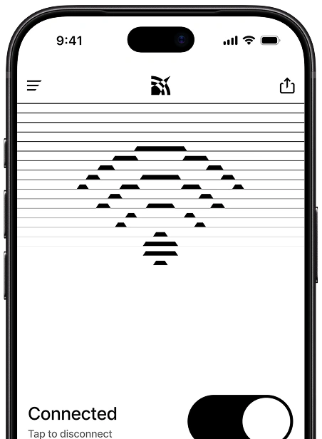 Avocet — VPN app screen
